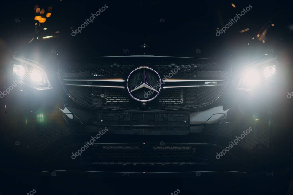 USA - New York, March 19, 2019: The new modern Mercedes Benz AMG GLE 63 S 4MATIC