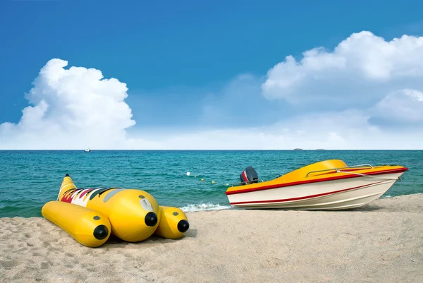 Havet och motorbåt. — Stockfoto