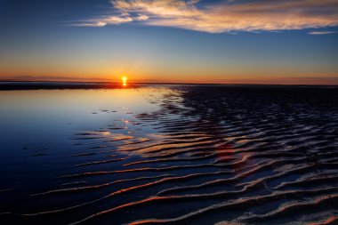 günbatımı okyanus plaj