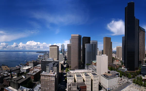 Seattle Centro città da Smith Tower — Foto Stock