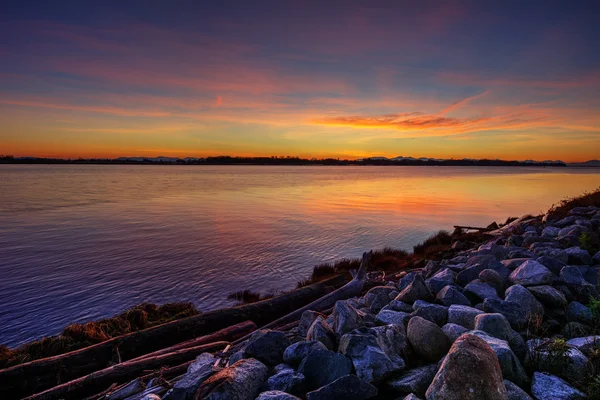 Colourful sky, painted by the sunset — Stock Photo, Image