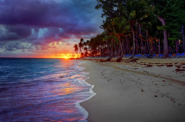 Ocean beach sunrise — Stock Photo, Image