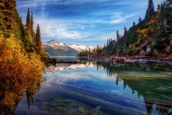 Brillante lago di montagna — Foto Stock