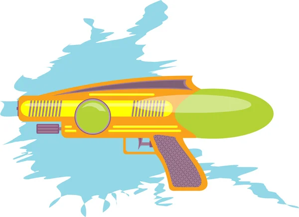 Kleurrijke waterpistool kids speelgoed — Stockvector