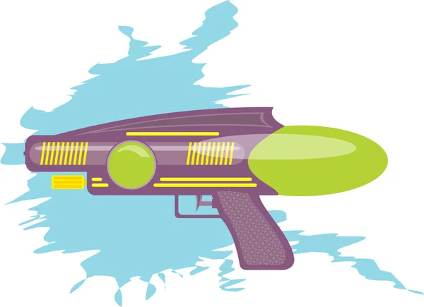 Kleurrijke waterpistool kids speelgoed — Stockvector