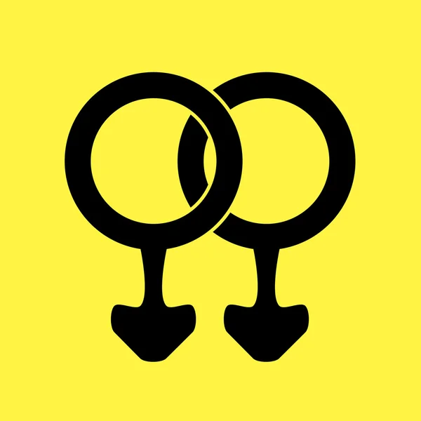 Mannelijke pictogram homo — Stockvector