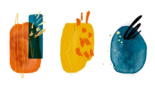 물감의 브러시 스냅은 배경에 디자인 현수막 포스터 로고를 템플릿 — 스톡 벡터
