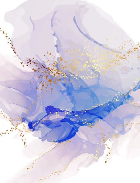 Abstrato Aquarela Mármore Azul Ouro Abstrato Fundo Textura Aqua Menthe — Fotografia de Stock