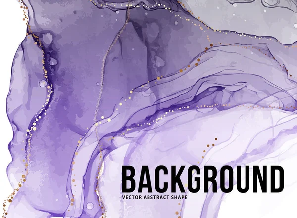 紫色油墨紫色背景对比色素抽象纹理，水滴设计 — 图库矢量图片