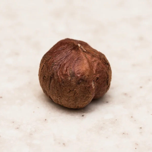 Noisettes séchées sur la table de cuisine — Photo