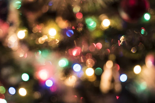 Ufuk bokeh Noel ışıkları arka plan