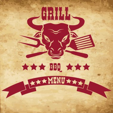 Steak house restoran menü tasarım öğeleri