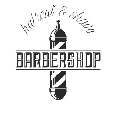 vintage tarzı saç salonu vektör Etiketler. Saç kesme güzellik ve Kuaför Salonu. Beyaz arka plan üzerinde izole vintage logo.