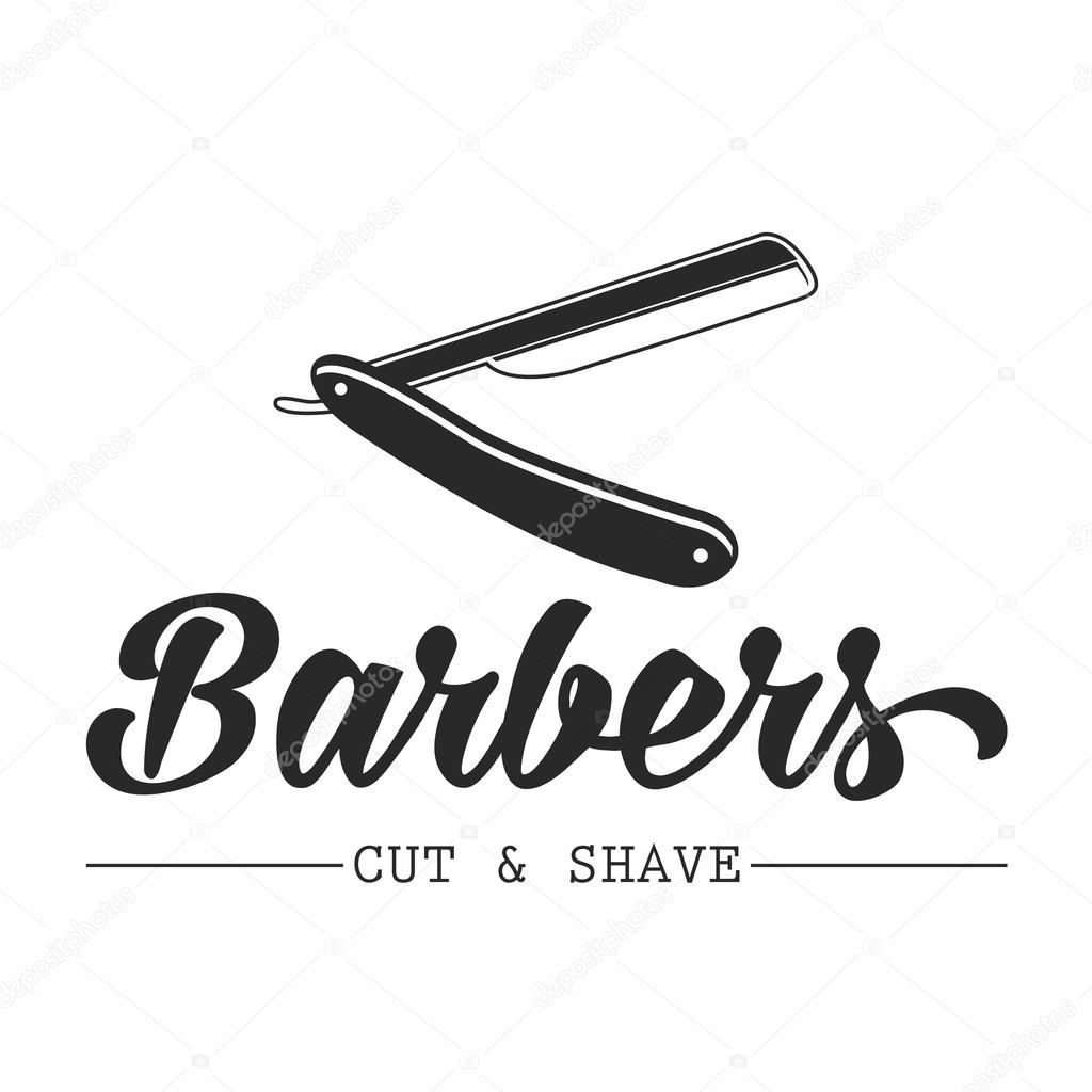 Hair salon vector labels in vintage style. Hair cut beauty and barber shop. Design elements isolated on white background.