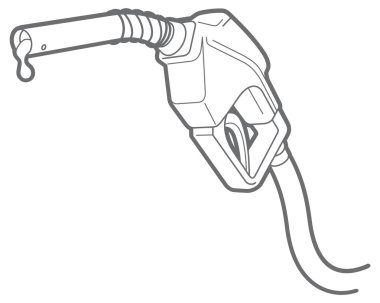 Vektör anahat dolum silah