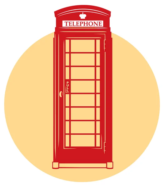 Vektor London telefonfülke — Stock Vector