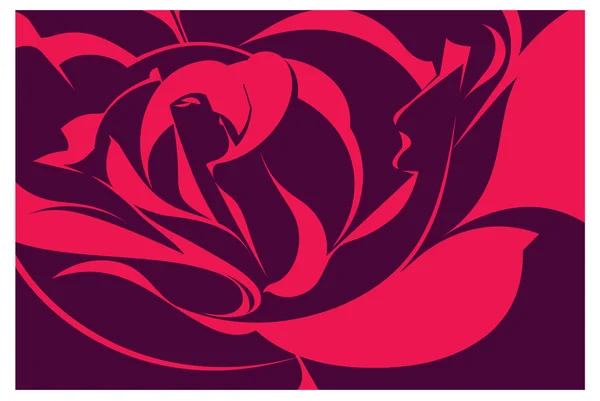 Vector abstract rose — Stock Vector