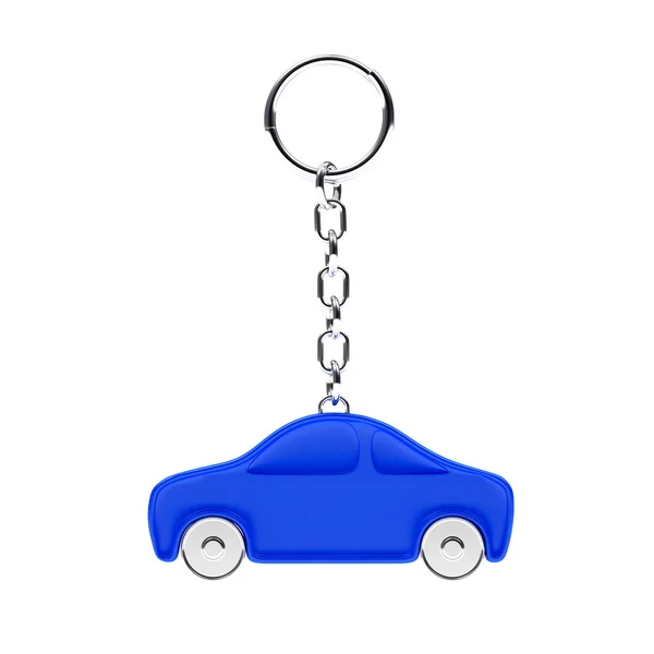 Chaveiro na forma de um carro azul — Fotografia de Stock