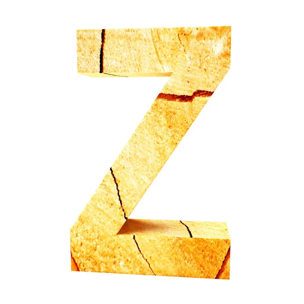 Alfabeto de madeira letra z — Fotografia de Stock
