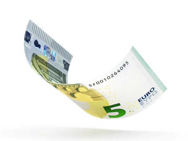 Billete en euros en blanco — Foto de Stock