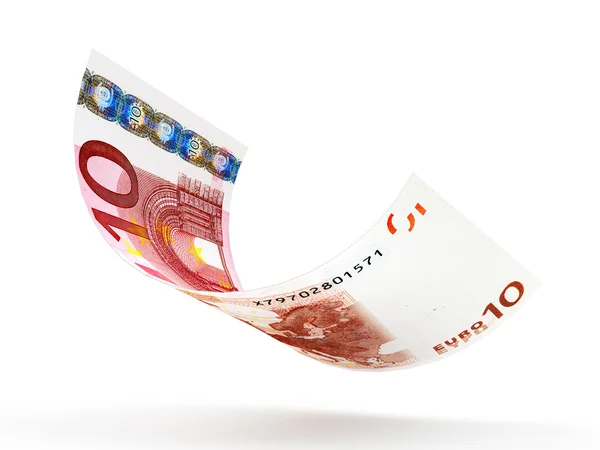 Billete en euros en blanco — Foto de Stock