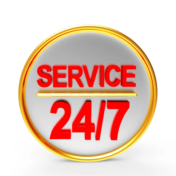 24/7 service button — Stock Photo, Image