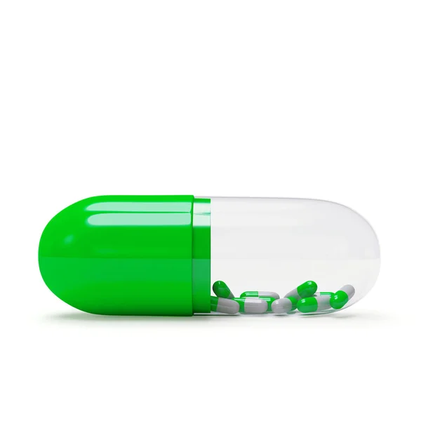 Transparent medical capsule — Stock Photo, Image