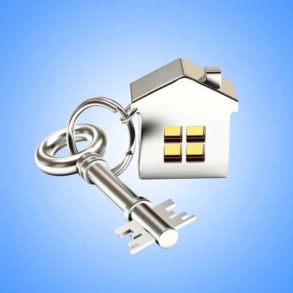 Evin şekli anahtarı — Stok fotoğraf