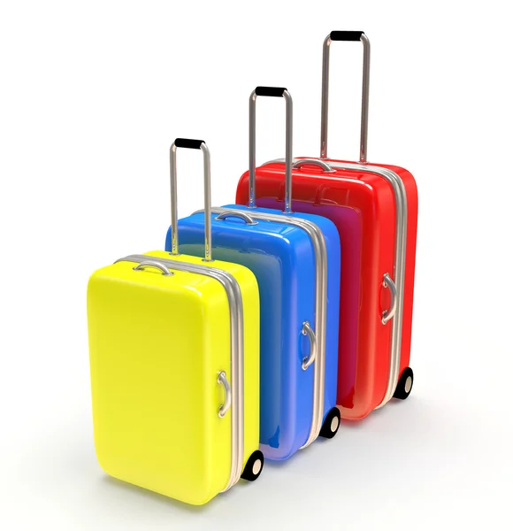 3d luggage isolated on white background — Stock Photo © digitalgenetics ...