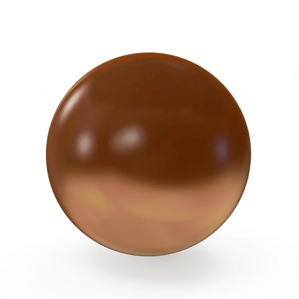 Large chocolate ball — Stock Photo, Image