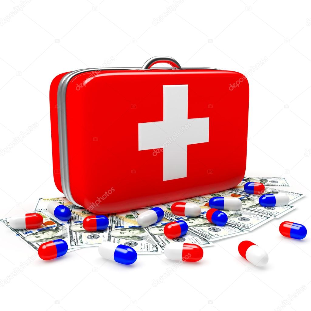 First aid kit with medical capsules