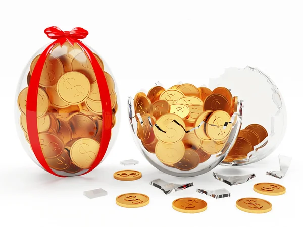 Cam Paskalya yumurtaları altın dolu