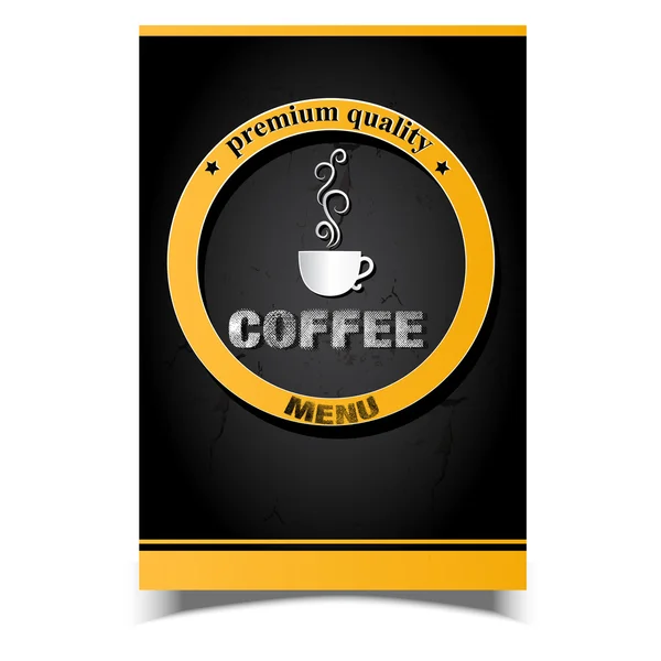 Zeichen zum Kaffeethema. Vektorvorlage für Zeichen — Stockvektor