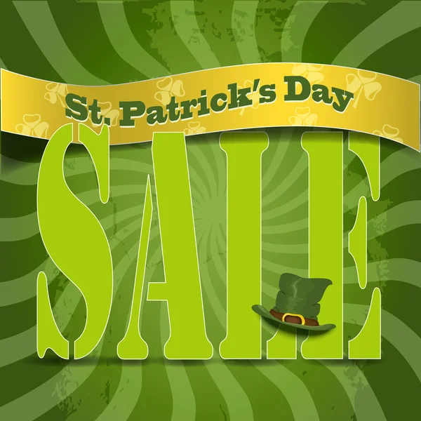 St. Patrick de dag van de verkoop. Vector design — Stockvector