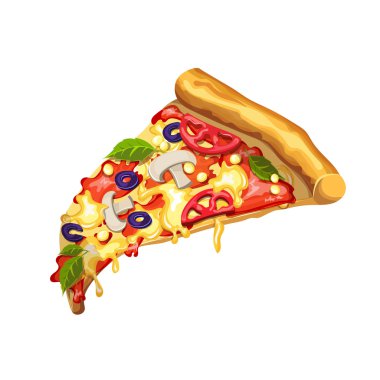 Mantar, domates salçası, peynir, domates, Mısır, peynir ve zeytin pizza.
