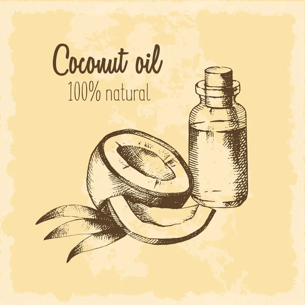 Coconut oil Vector Art Stock Images Depositphotos