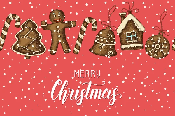 Elle çizilmiş Noel eşyaları ve el yapımı 