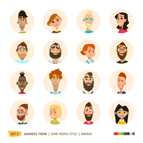 People avatars collection Stock Vector