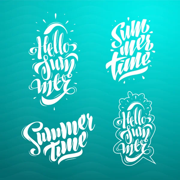 Ensemble de lettres d'été . — Image vectorielle