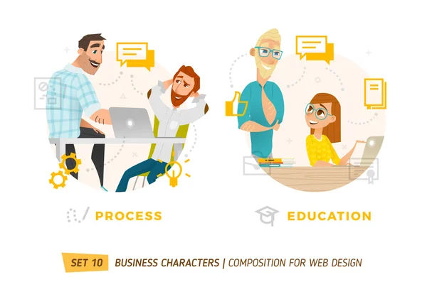 İş karakter çevrelerinde.