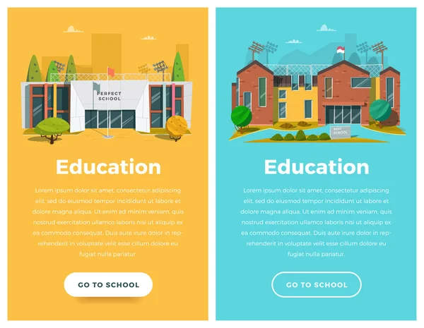 Twee verticale banners voor webdesign — Stockvector