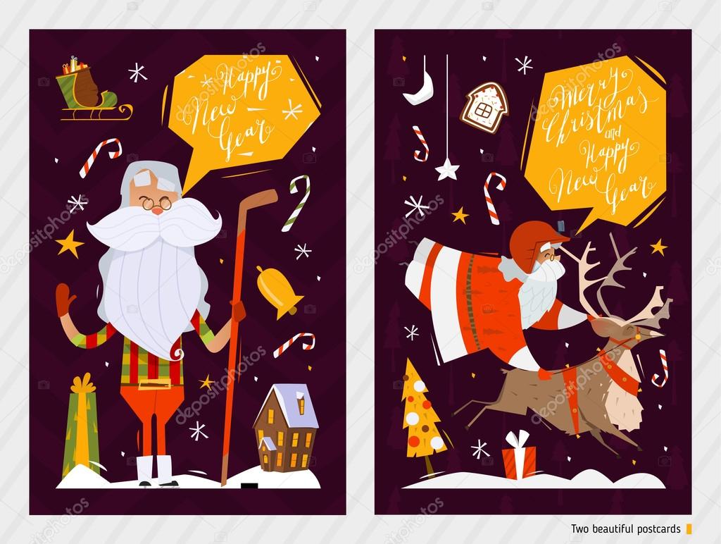 Merry Christmas Postcards