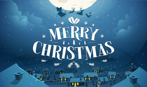 Joyeux Noël et bonne année carte — Image vectorielle