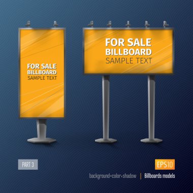 İki sokak reklam panoları