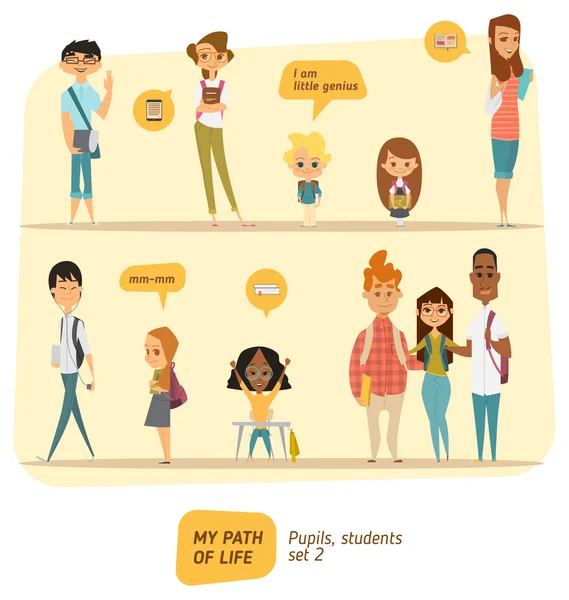 Öğrenciler ve öğrenciler koleksiyonu