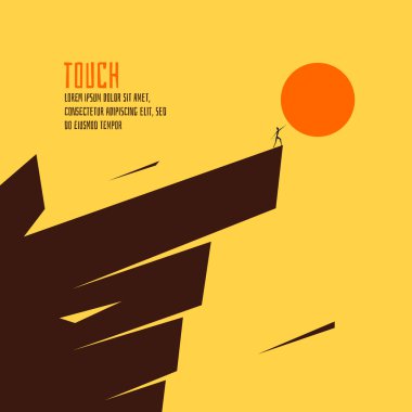Touch the sun clipart