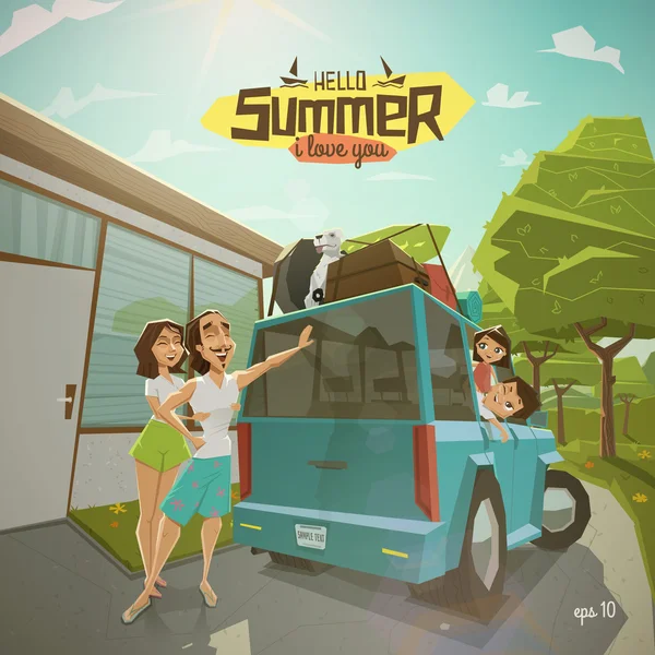 Legrační postavy lidí Stock Ilustrace