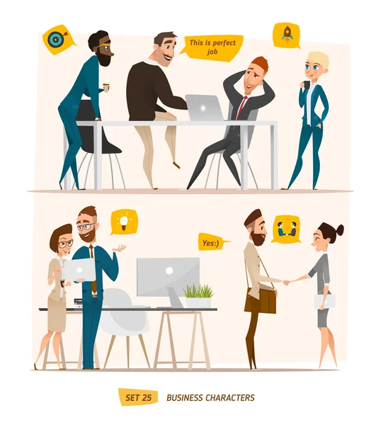 İş çizgi film karakterleri toplama