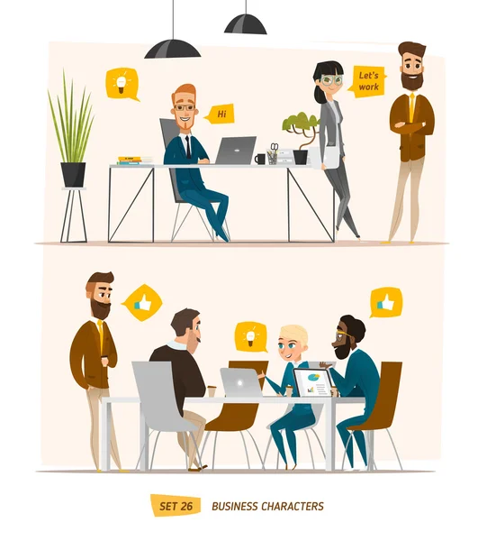 İş çizgi film karakterleri toplama