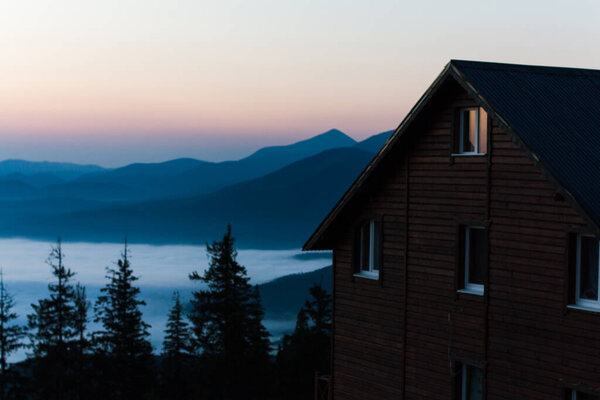 beautiful carpathian mountains, road, hills, forest, ukrainene